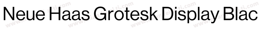 Neue Haas Grotesk Display Black字体转换